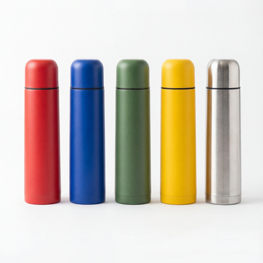 Premium 5-Piece Insulated Flask Set – Contemporary Color Edition