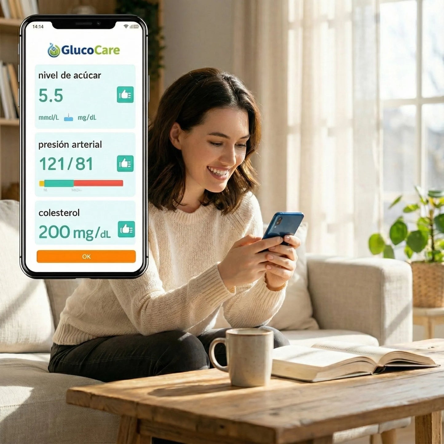 GlucoCare™ Especial de Año Nuevo – Control 3 en 1 de glucosa, colesterol y presión